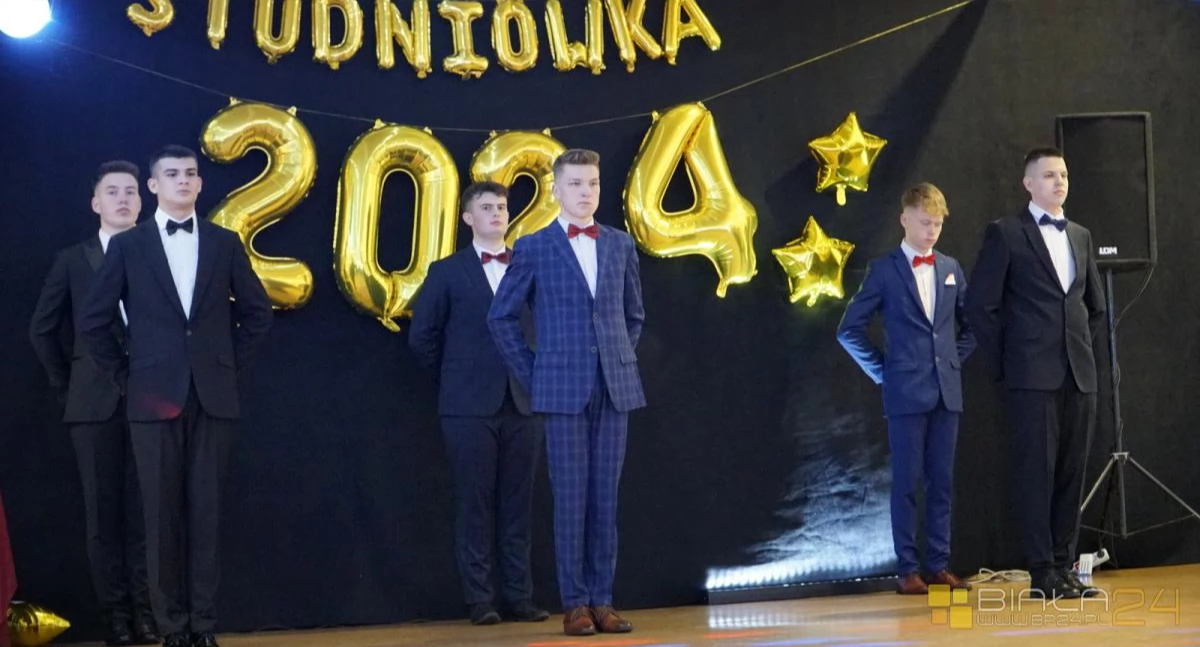 Studniówka 2024, Studniówka Zespołu Szkół Technicznych Międzyrzecu Podlaskim - zdjęcie, fotografia