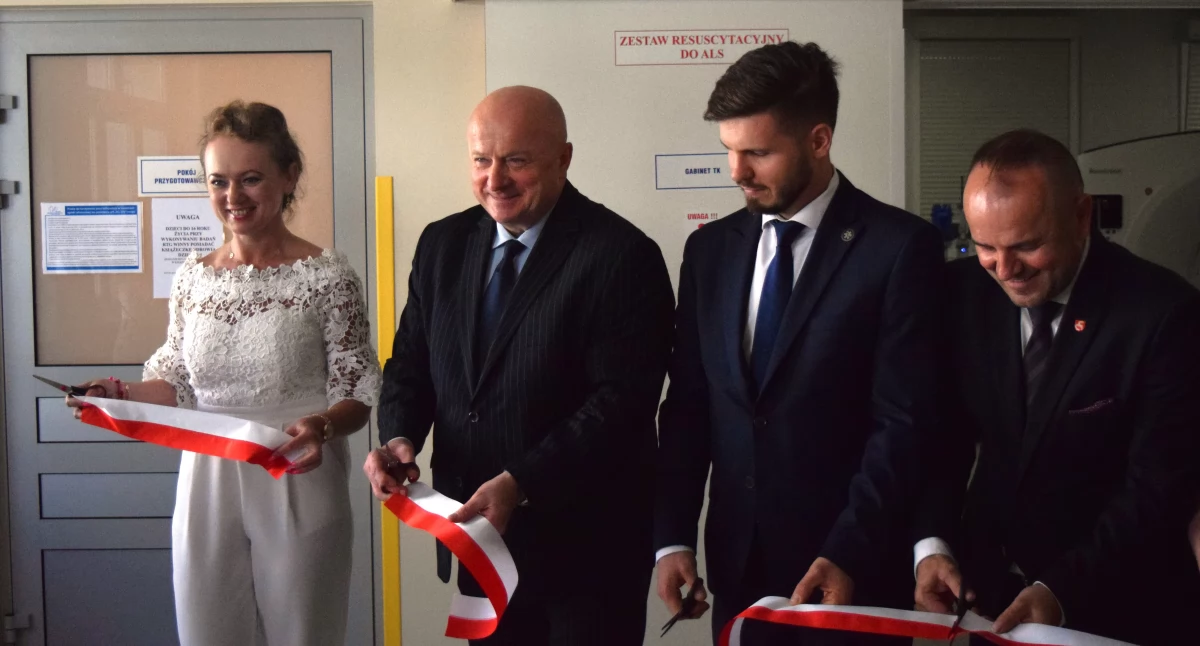 zdrowie, Uroczyste przekazanie tomografu Revolution Ascend otwarcie nowoczesnej pracowni tomografii komputerowej bialskim szpitalu innowacyjna technologia służbie pacjentom - zdjęcie, fotografia