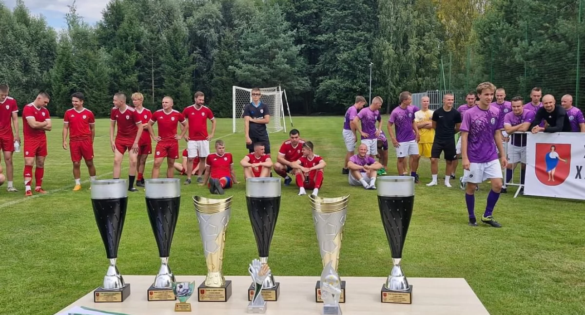 Piłka nożna, Jubileuszowy Memoriał Mariana Kapysia Krzysztofa Dawidziuka Piszczacu Sportowa rywalizacja wspomnienie zasłużonych działaczy - zdjęcie, fotografia