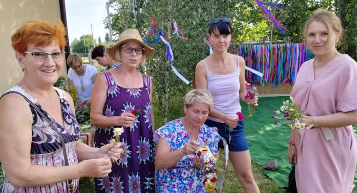 warsztaty, Jesienne warsztaty Leśnej Podlaskiej Stwórz swój własny wianek drzwi - zdjęcie, fotografia