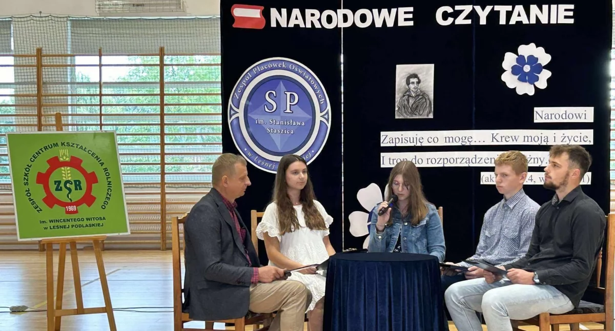 edukacja, Narodowe Czytanie Leśnej Podlaskiej „Kordian” Juliusza Słowackiego - zdjęcie, fotografia