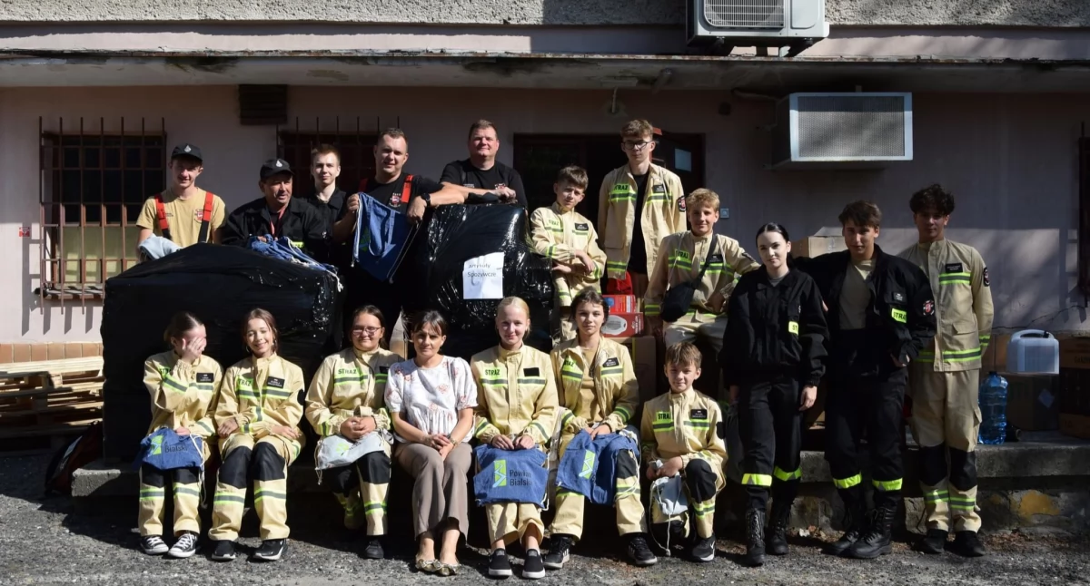 Pomoc, Wsparcie powodzian Wspólna akcja pomocy powiecie bialskim - zdjęcie, fotografia