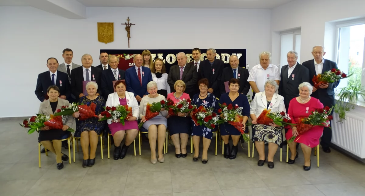 ludzie, miłości uroczyste obchody jubileuszu małżeńskiego Łomazach - zdjęcie, fotografia