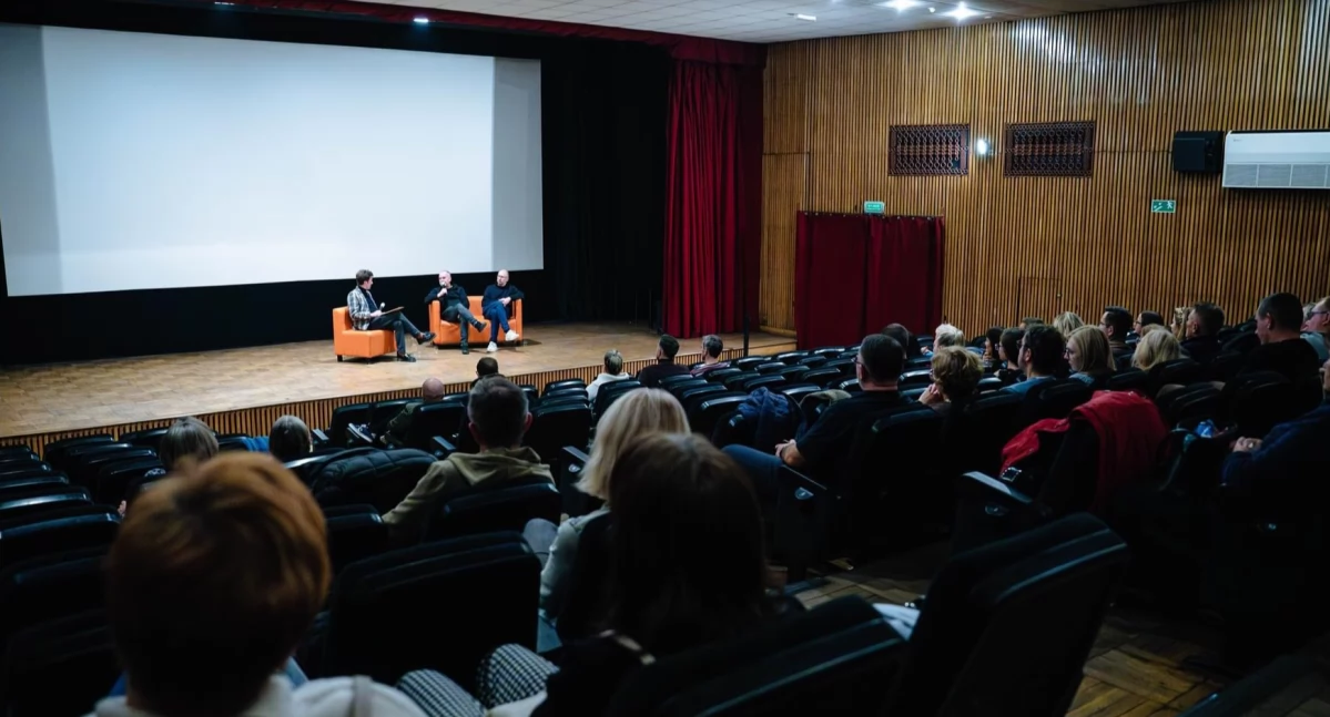 kino, Wróbel Spotkanie twórcami filmu Kinie Merkury - zdjęcie, fotografia