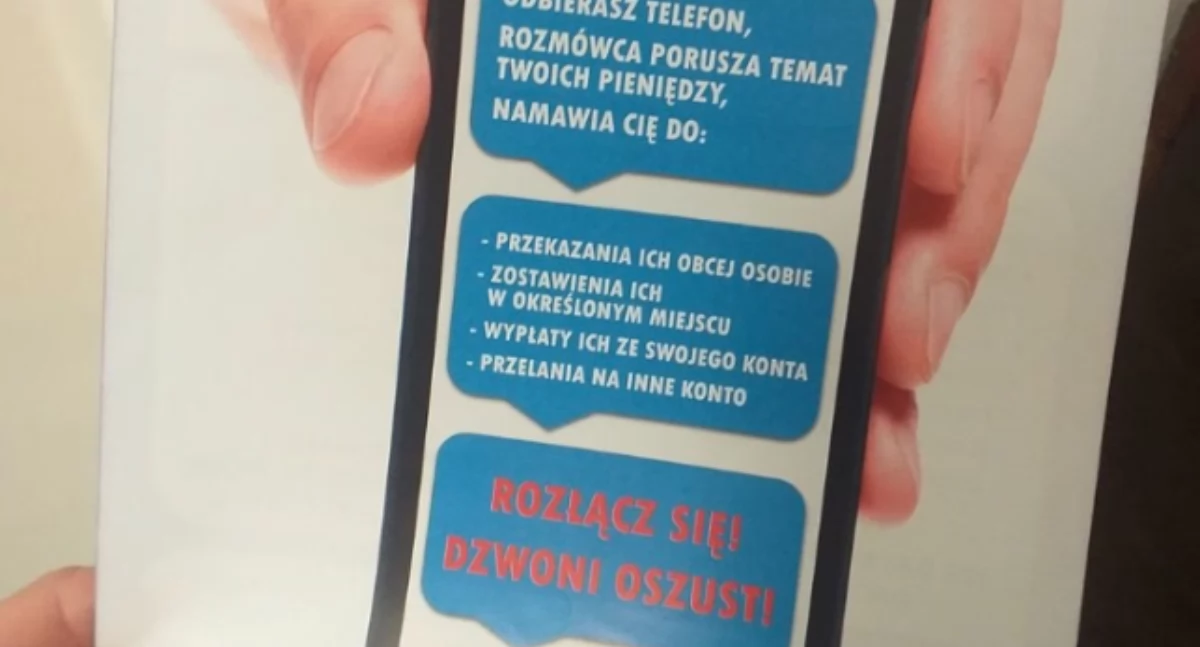 Komunikat policji, Oszustwo policjanta latek stracił tysięcy złotych - zdjęcie, fotografia
