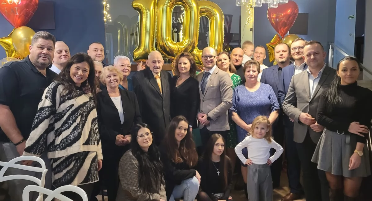 ludzie, Setne urodziny Mieczysława Hubicy Jubileusz pełen wzruszeń gratulacji - zdjęcie, fotografia