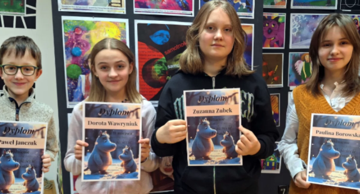 konkurs, Sukces Pracowni Grafiki Komputerowej „Piksel” ogólnopolskim konkursie świecie Muminków” - zdjęcie, fotografia