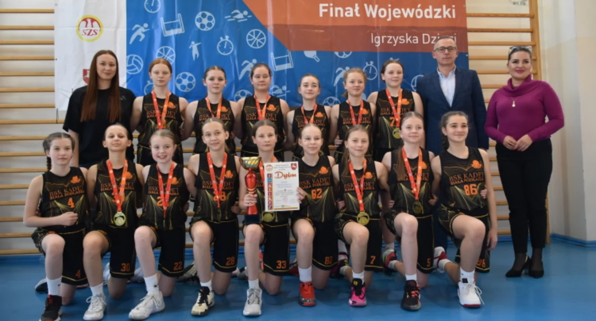 Koszykówka, Biała Podlaska mistrzem województwa koszykówce dziewcząt! - zdjęcie, fotografia