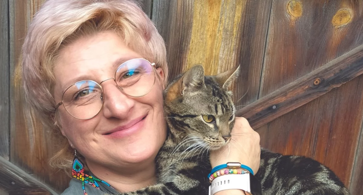 Spotkania autorskie, relacji człowieka zwierzętami spotkanie dziennikarką tygodnika Newsweek Katarzyną Burdą Białej Podlaskiej - zdjęcie, fotografia