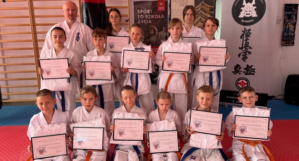 inne, Historyczna liczba powołań Mistrzostwa Europy Karate Kyokushin Trzynastu wojowników Bushido Międzyrzec Podlaski gotowych warszawski czempionat - zdjęcie, fotografia