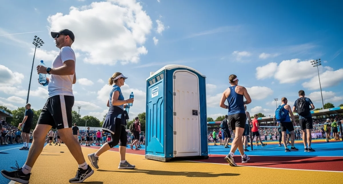 Artykuł sponsorowany, Toaleta mobilna imprezie sportowej warto zainwestować dodatkowy komfort - zdjęcie, fotografia