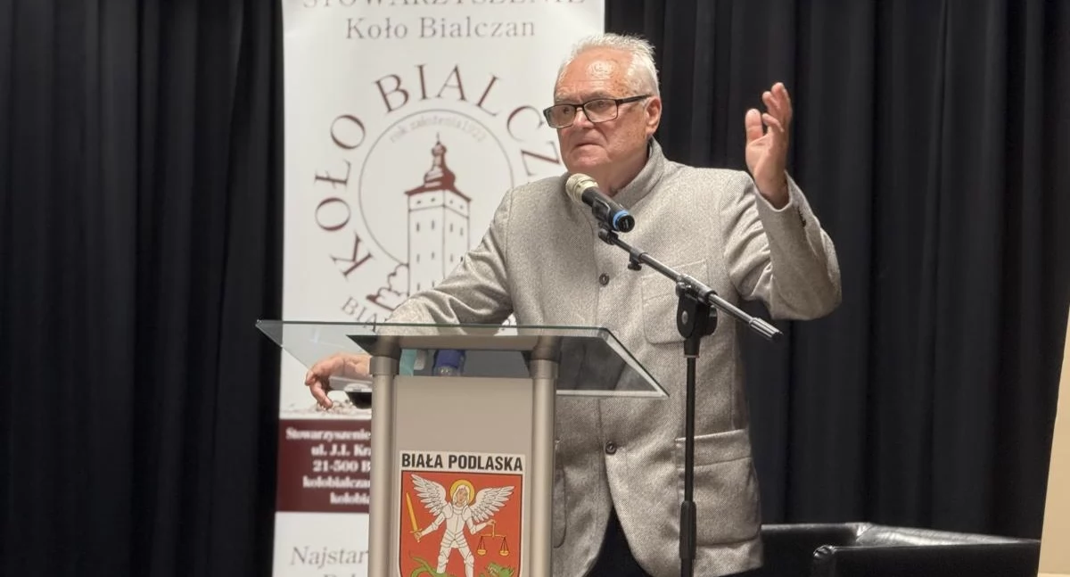 Spotkania autorskie, Kraszewski szpiegiem Profesor Krzysztof Stępnik odkrywa nieznane kulisy życia pisarza podczas prelekcji Białej Podlaskiej - zdjęcie, fotografia
