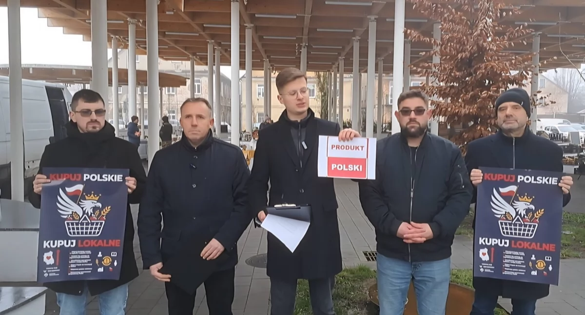 polityka, Biała Podlaska Narodowy rozpoczął akcję promującą polskie produkty - zdjęcie, fotografia