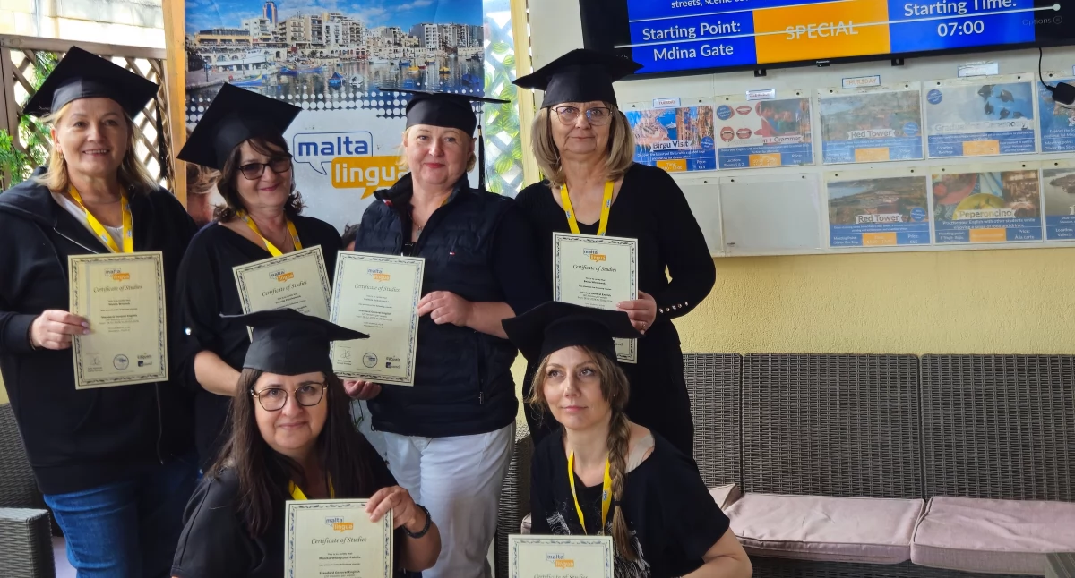edukacja, Wyjazd kadry Liceum Ogólnokształcącego Władysława Zawadzkiego Wisznicach ramach programu Erasmus+ Maltę - zdjęcie, fotografia