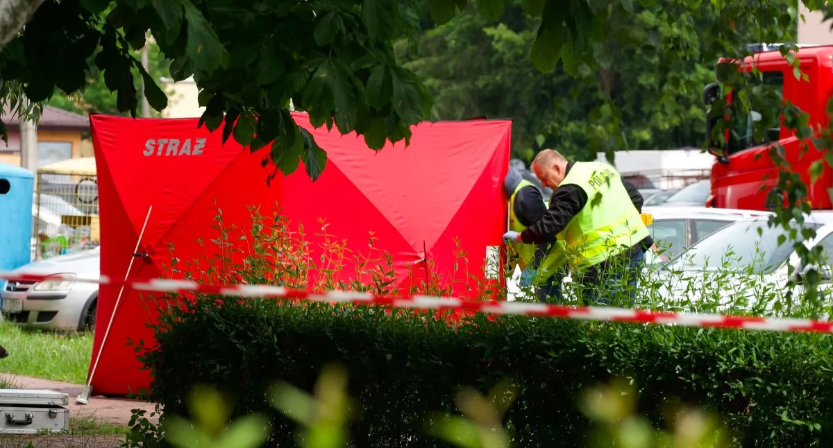 Komunikat policji, AKTUALIZACJA Strzelanina Białej Podlaskiej Prokuratura policja potwierdzają jedna osoba żyje Nieoficjalnie zatrzymano podejrzanego - zdjęcie, fotografia