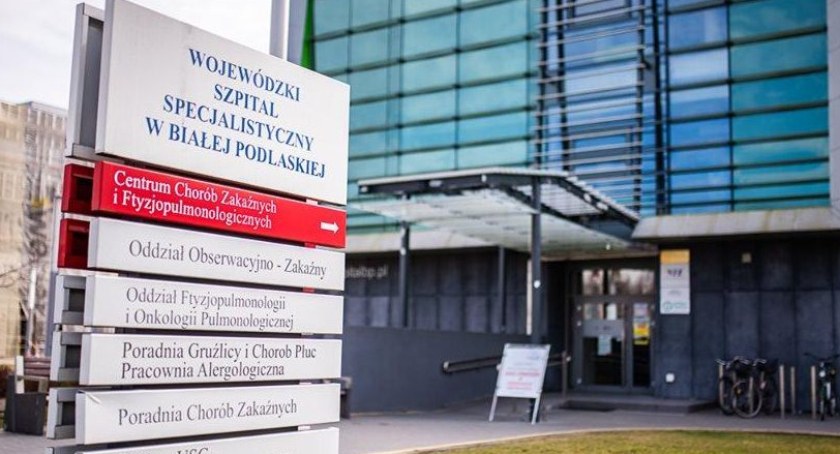 zdrowie, Białej Podlaskiej szpitalu coraz mniej chorych koronawirusem - zdjęcie, fotografia