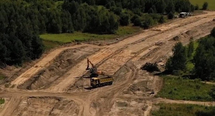 Ulica Armii Krajowej w Białej Podlaskiej z lotu ptaka (fot. UM Biała Podlaska)