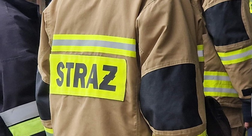 pożary, Pożar ulicy Broniewskiego Białej Podlaskiej - zdjęcie, fotografia
