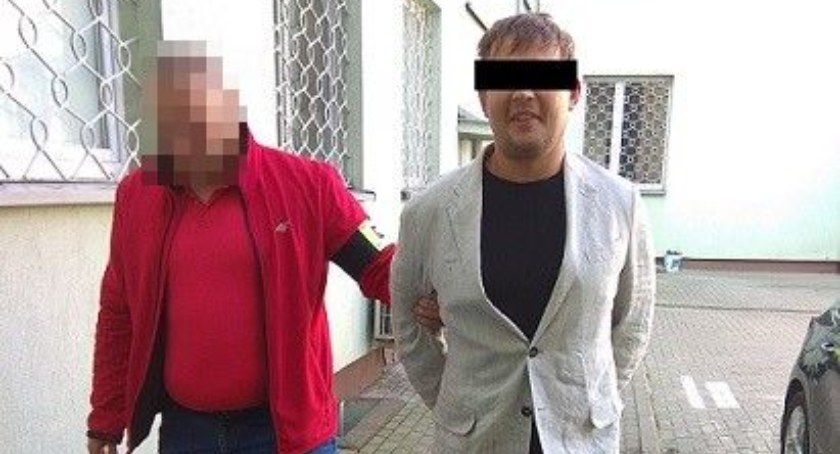 Został złapany przez policję we Władysławowie (fot. KMP Biała Podlaska)