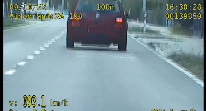 Zebrał 28 punktów karnych (fot. KMP Biała Podlaska)