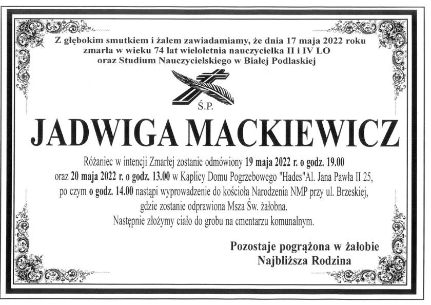 Jadwiga Mackiewicz