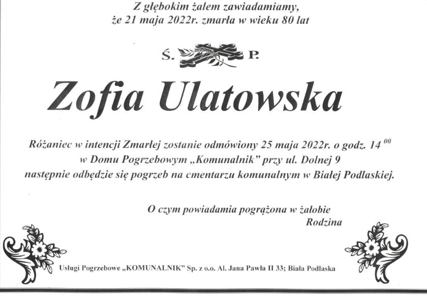 Zofia Ulatowska