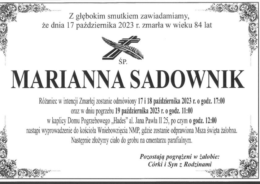 Marianna Sadownik