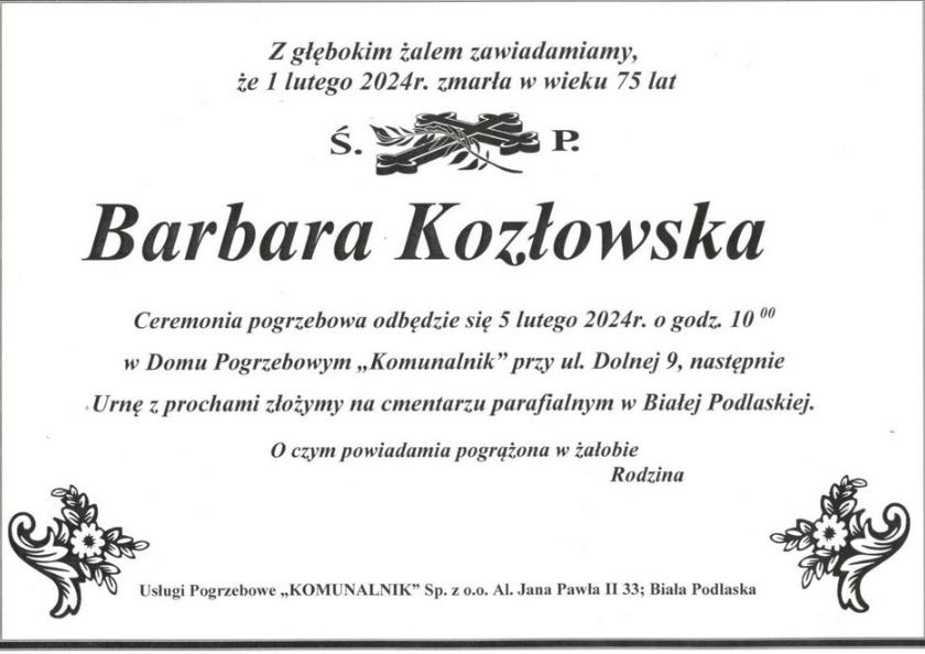 Barbara Kozłowska