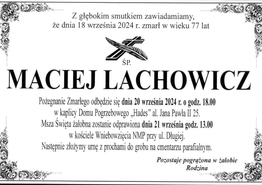 Maciej Lachowicz