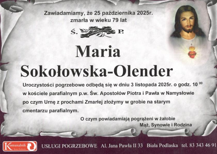 Maria Sokołowska-Olender