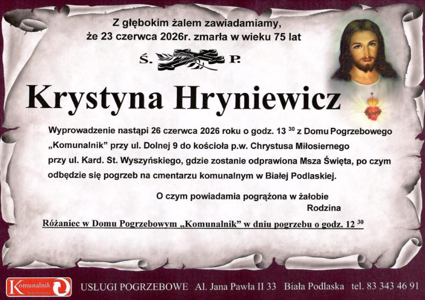 Krystyna Hryniewicz