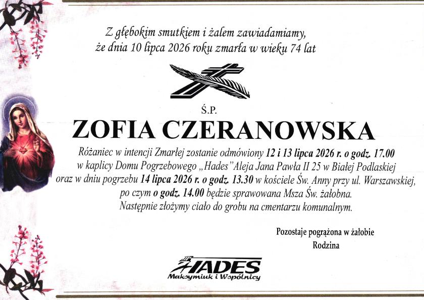 Zofia Czeranowska
