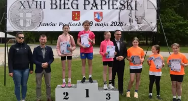 Sukcesy młodych biegaczy w Janowie Podlaskim. Wyniki XVIII Biegu Papieskiego.
