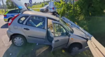 Po alkoholu i narkotykach uciekał przed policją. Pościg zakończył na barierach